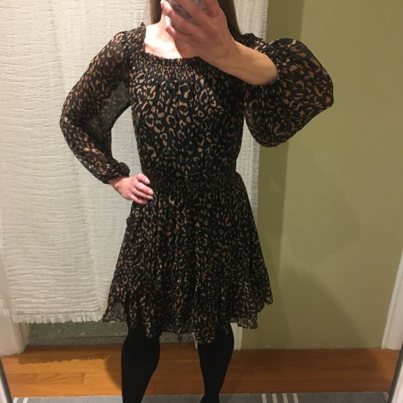 Fate abstract print ruffle dress - Picture 2 of 8